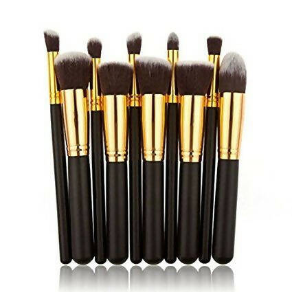 Favon Pack of 10 Professional Makeup Brushes | Grocsy