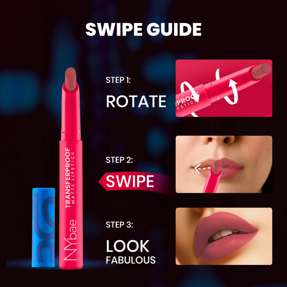NY Bae Transfer-proof Matte Crayon Lipstick – Enchanted 08 | Grocsy