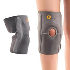 Orth-rem Grey Elastic Knee Support Brace With Side Stabilizer- Large | Grocsy