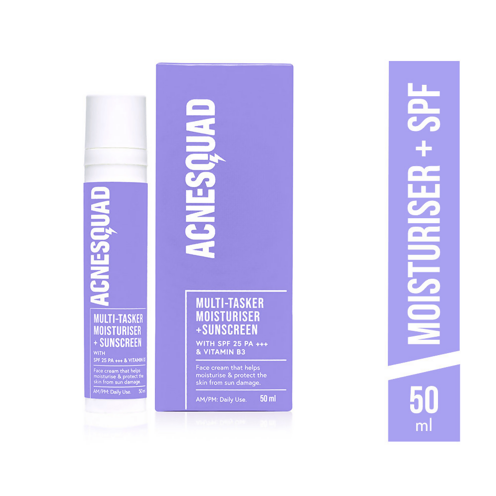 Acne Squad Face Moisturiser With Niacinamide & SPF 25 PA+++ | Grocsy