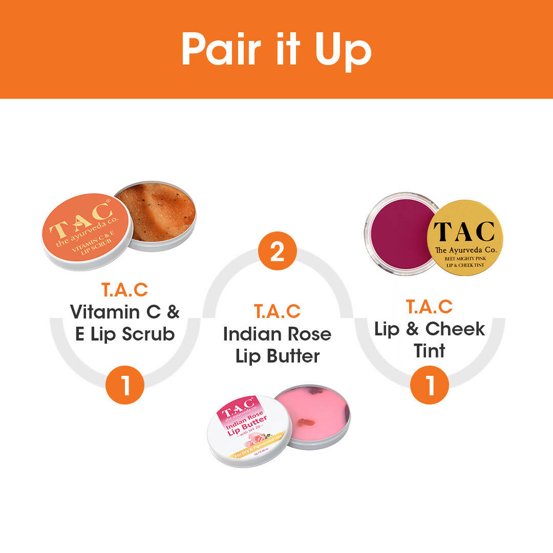 TAC - The Ayurveda Co. Vitamin C & E Lip Scrub | Grocsy