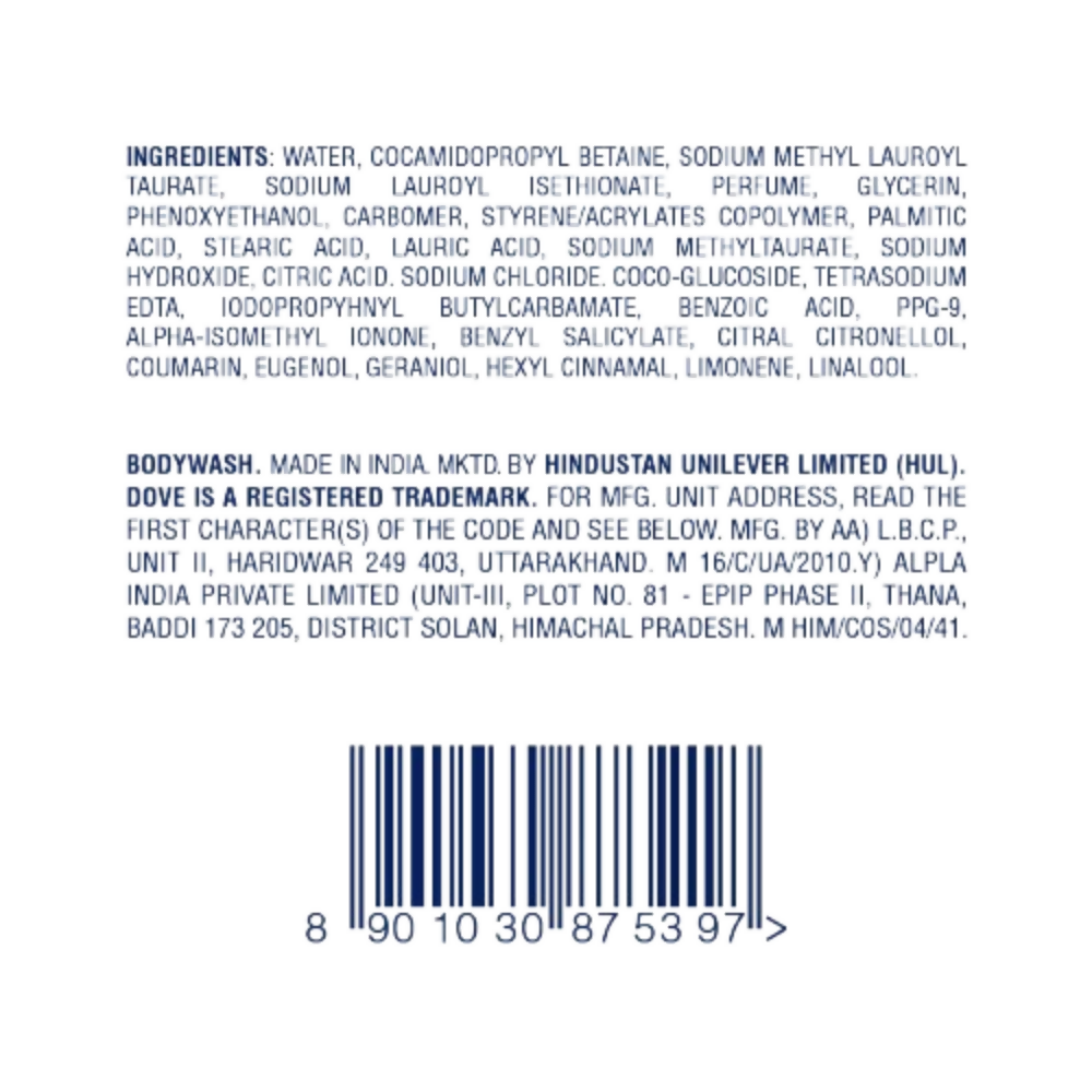 Dove 24 Hr Hydrated Skin Nourishing Body Wash For Soft Smooth Skin | Grocsy