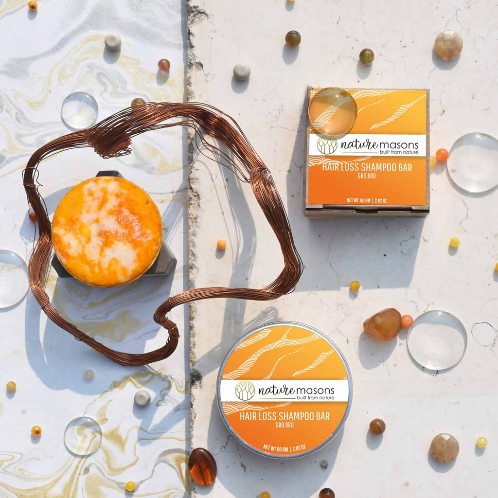 Nature Masons Grow Bro Hair Loss Shampoo Bar | Grocsy