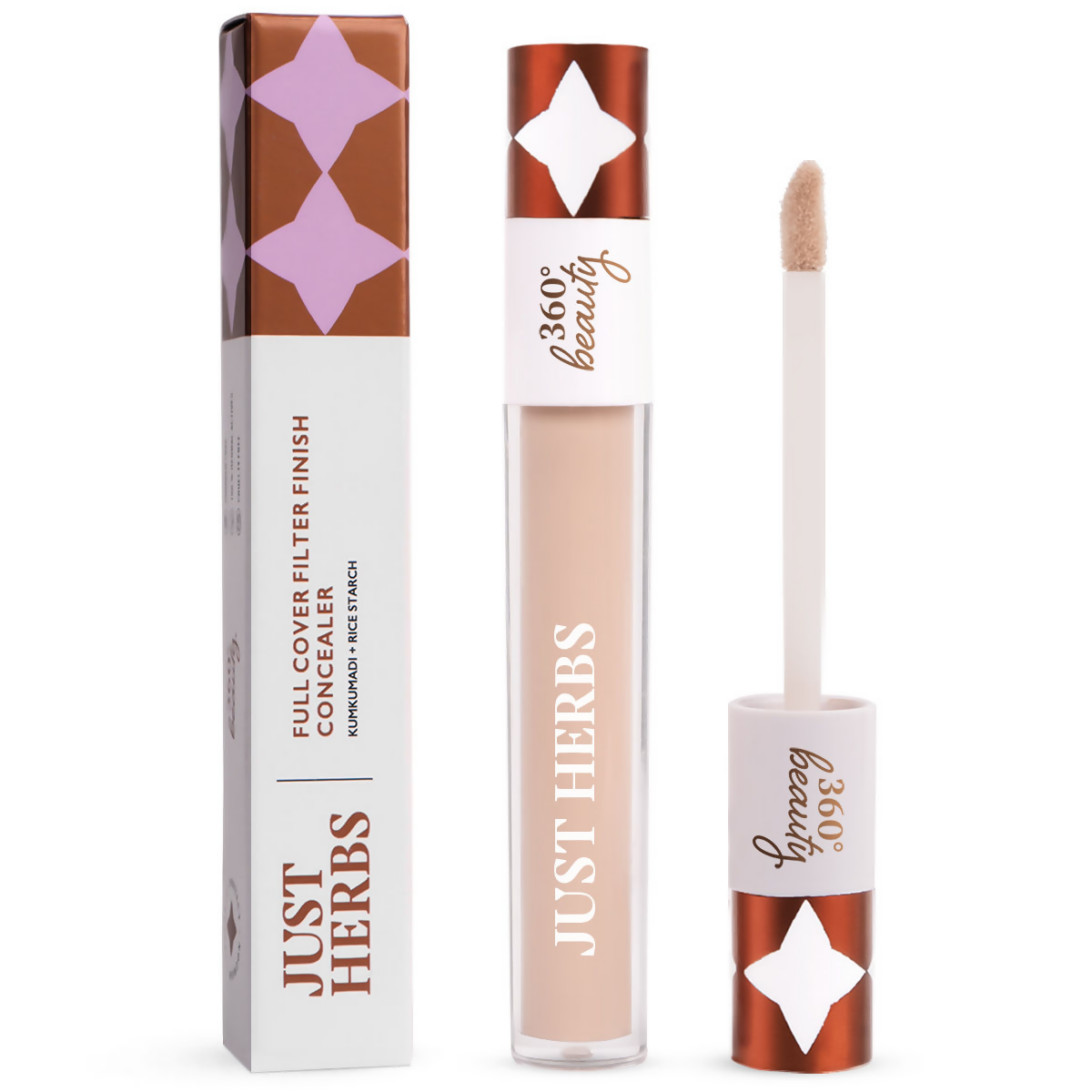 Just Herbs Full Cover Natural Filter Finish Concealer - Natural | Grocsy
