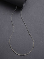 NVR Women's Silver-Toned German Silver Oxidised Chain | Grocsy