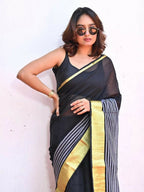 Exclusive Collection Multy Beautiful Khadi Cotton Handloom Saree | Grocsy