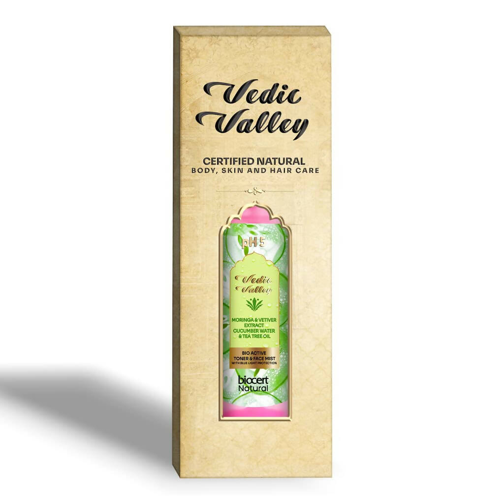Vedic Valley Face Mist & Toner With Blue Light Filters Moringa & Vetiver | Grocsy