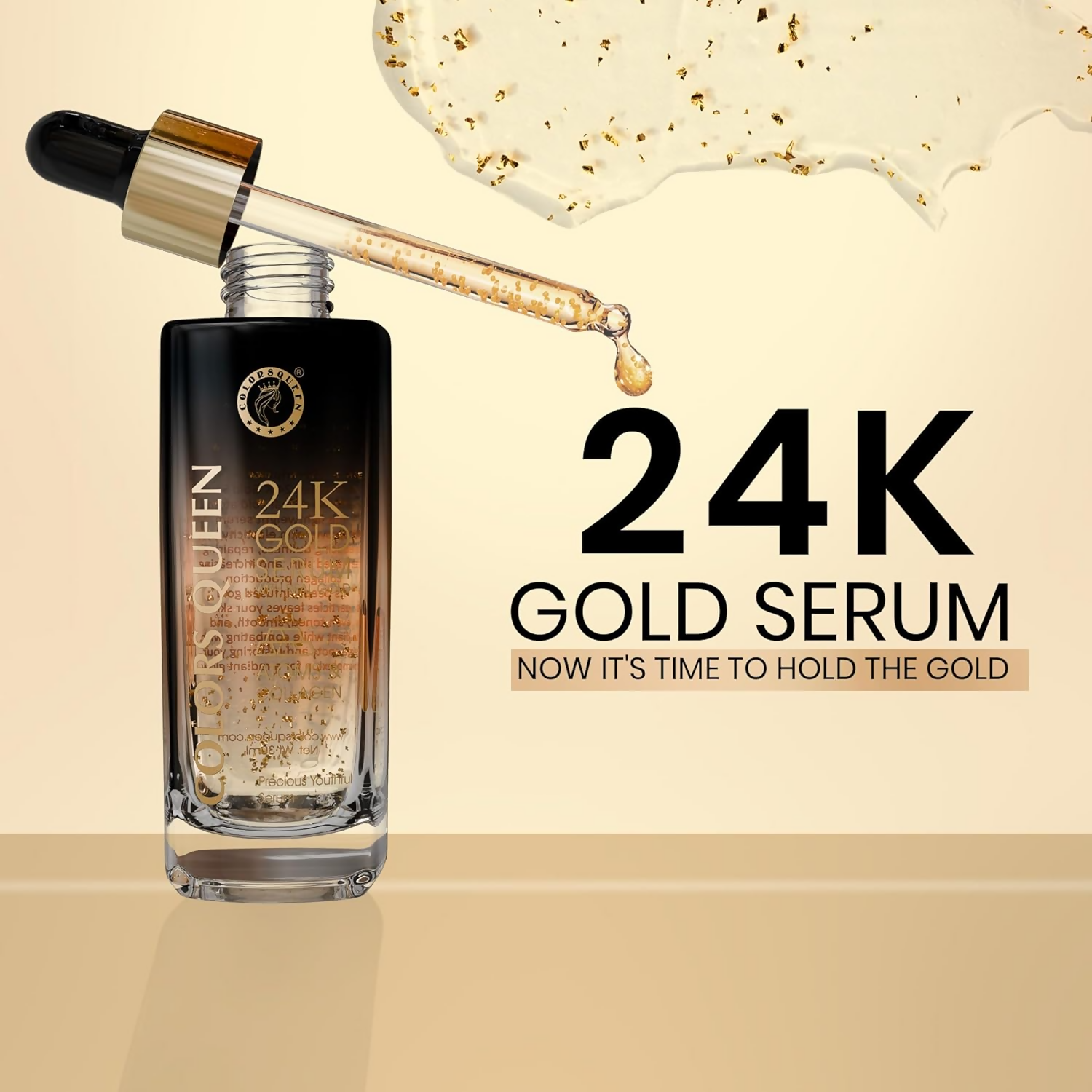 Colors Queen 24K Gold Serum With Niacinamide For Glowing Skin | Grocsy