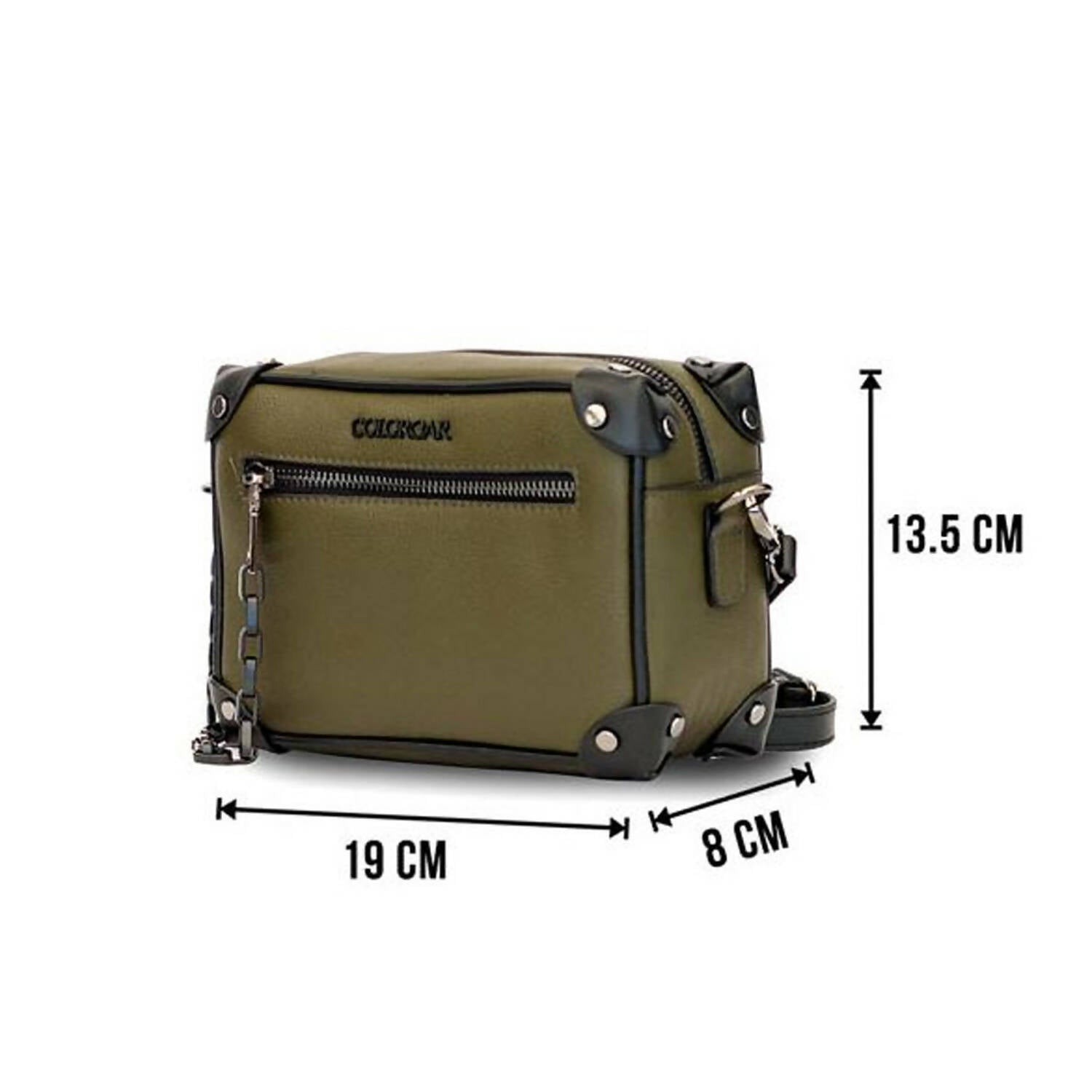 Colorbar Pouch The Classic Crossbody - Olive | Grocsy