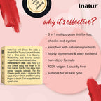 Inatur Lip and Cheek Tint Peony Pink | Grocsy