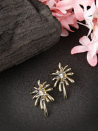 NVR Women Gold-Polished Drop Earrings | Grocsy
