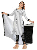 Vamika Women Embroidery Rayon White Party Wear/Casual Wear Kurta Set/Suit | Grocsy