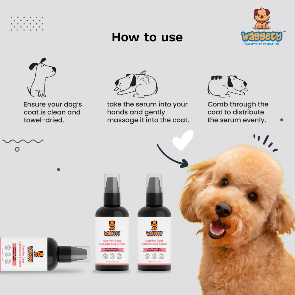 Waggety Dog Fur Coat Conditioning Serum | Grocsy