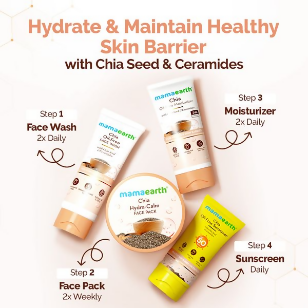Mamaearth Chia Hydra-Calm Face Pack with Chia Seed & Ceramides | Grocsy