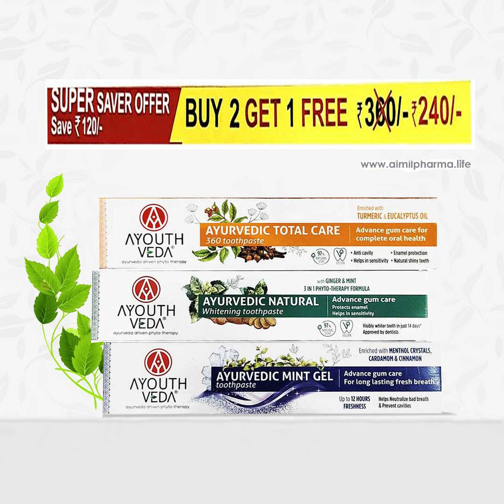 Ayouthveda Toothpaste Combo | Grocsy