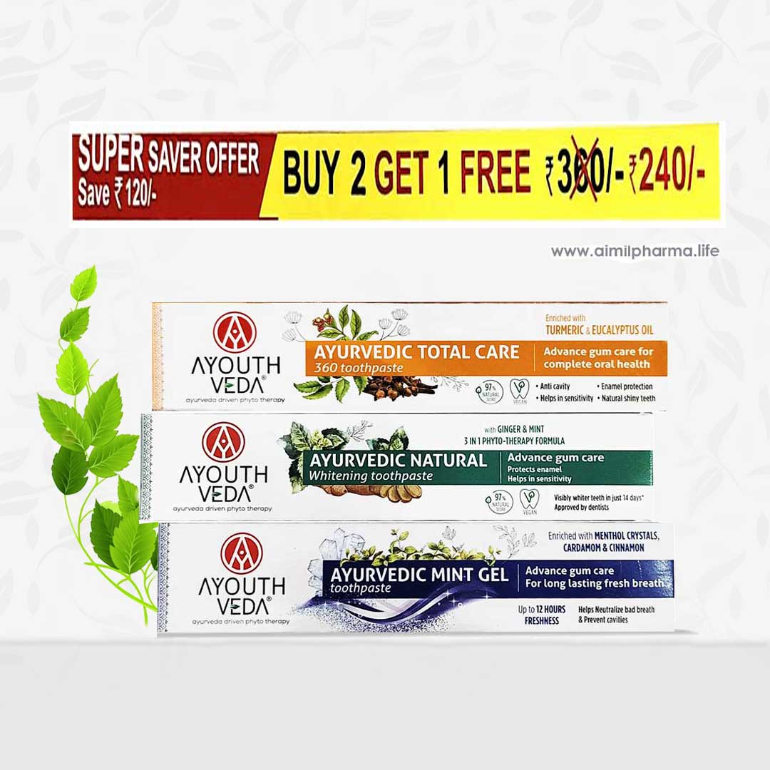 Ayouthveda Toothpaste Combo | Grocsy