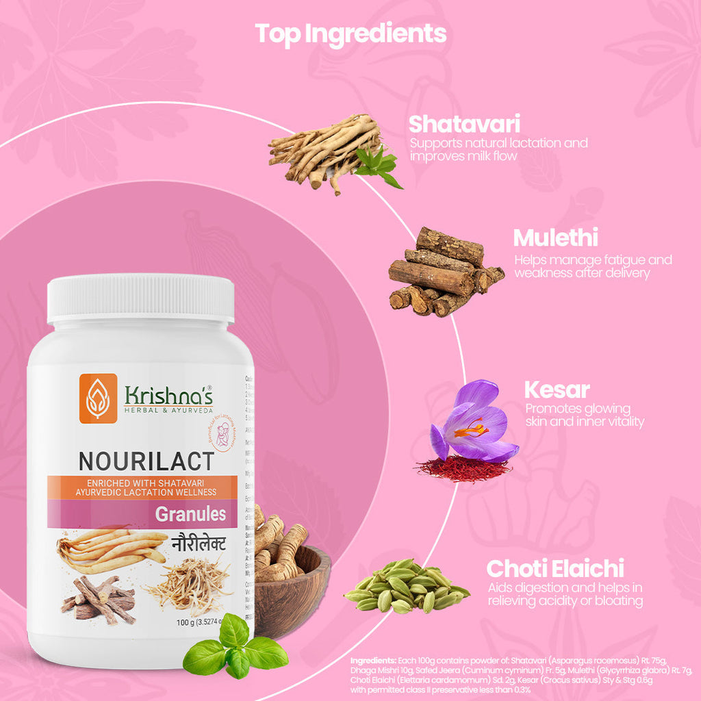 Krishna'S Herbal & Ayurveda Nourilact Granules | Grocsy