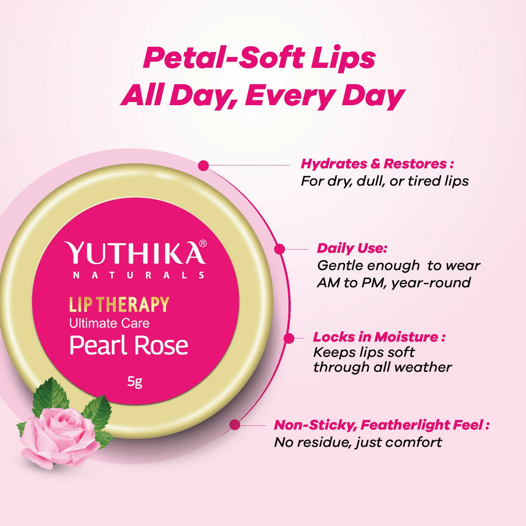Yuthika Moisturizing Lip Balm – Pearl Rose | Grocsy