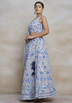 Eilara Vibrant Multicolor Sequin Embroidered Faux Georgette Lehenga Set For Wedding | Grocsy