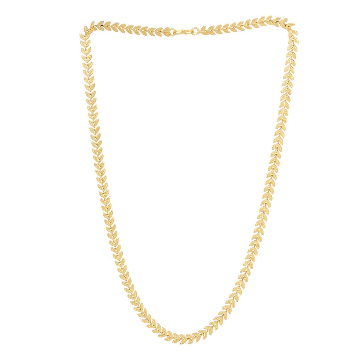 Gold-Polished Alloy Golden Pearl Chain - The Pari | Grocsy