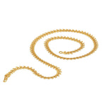 Gold-Polished Alloy Golden Pearl Chain - The Pari | Grocsy