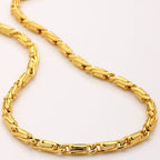 Gold-Polished Alloy Heavy Deisgn Unisex Chain - The Pari | Grocsy