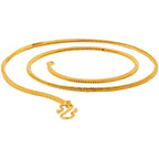 Gold-Polished Alloy Simple Chain - The Pari | Grocsy