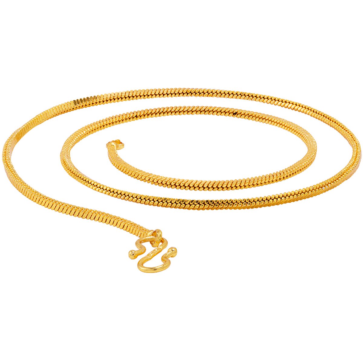 Gold-Polished Alloy Simple Chain - The Pari | Grocsy