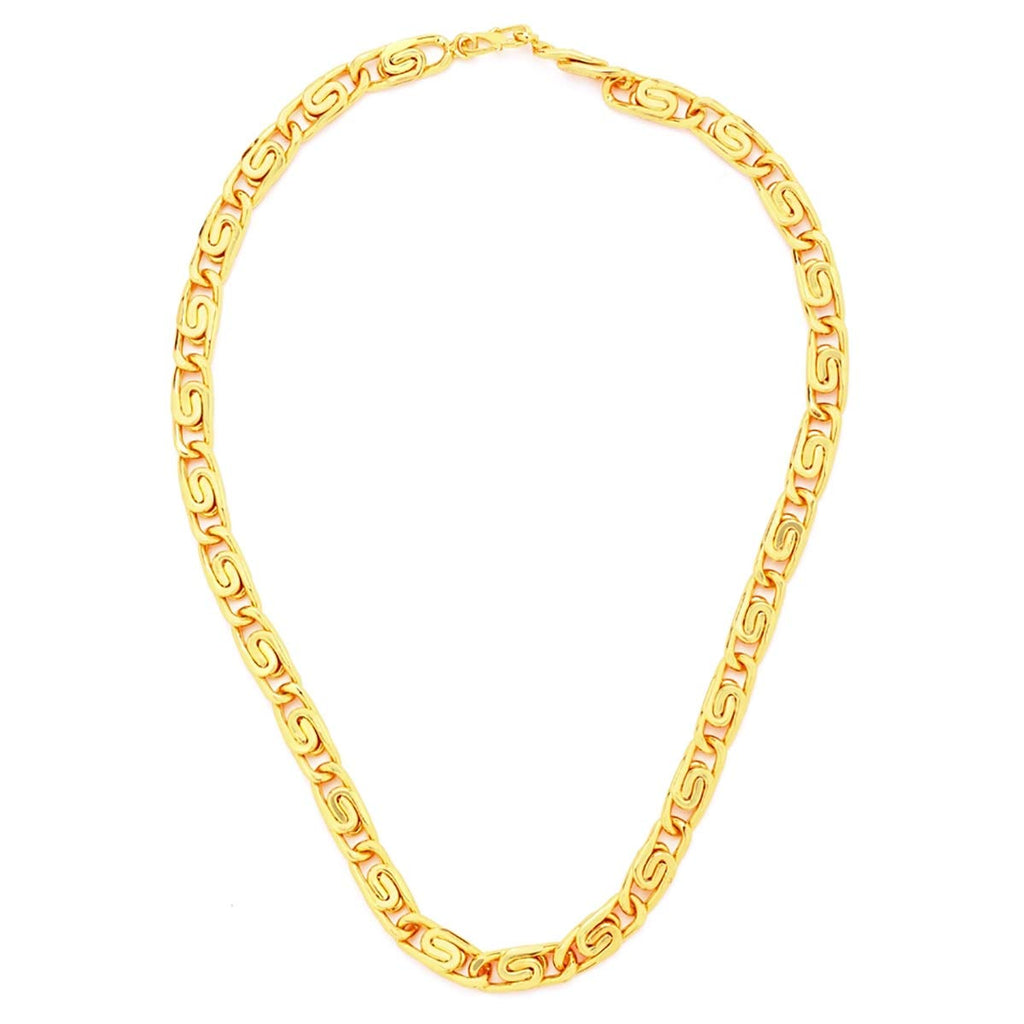 Gold-Polished Alloy Gold Chain Inspired By Sachin Tendulkar Chain - The Pari | Grocsy