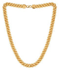 Gold-Polished Alloy Broad Look Chain - The Pari | Grocsy