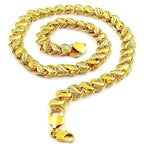 Gold-Polished Alloy Broad Look Chain - The Pari | Grocsy