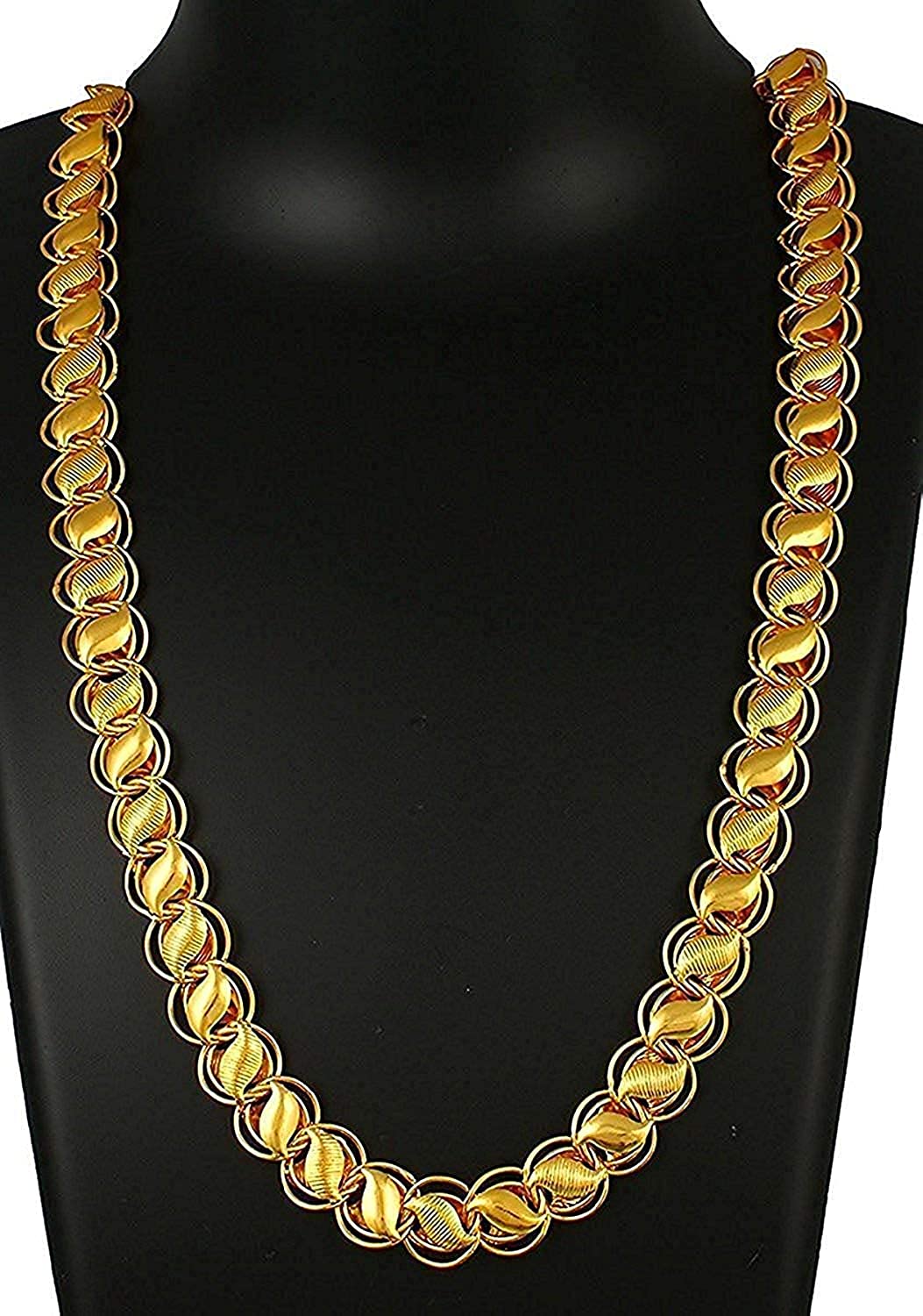 Gold-Polished Alloy Broad Look Chain - The Pari | Grocsy