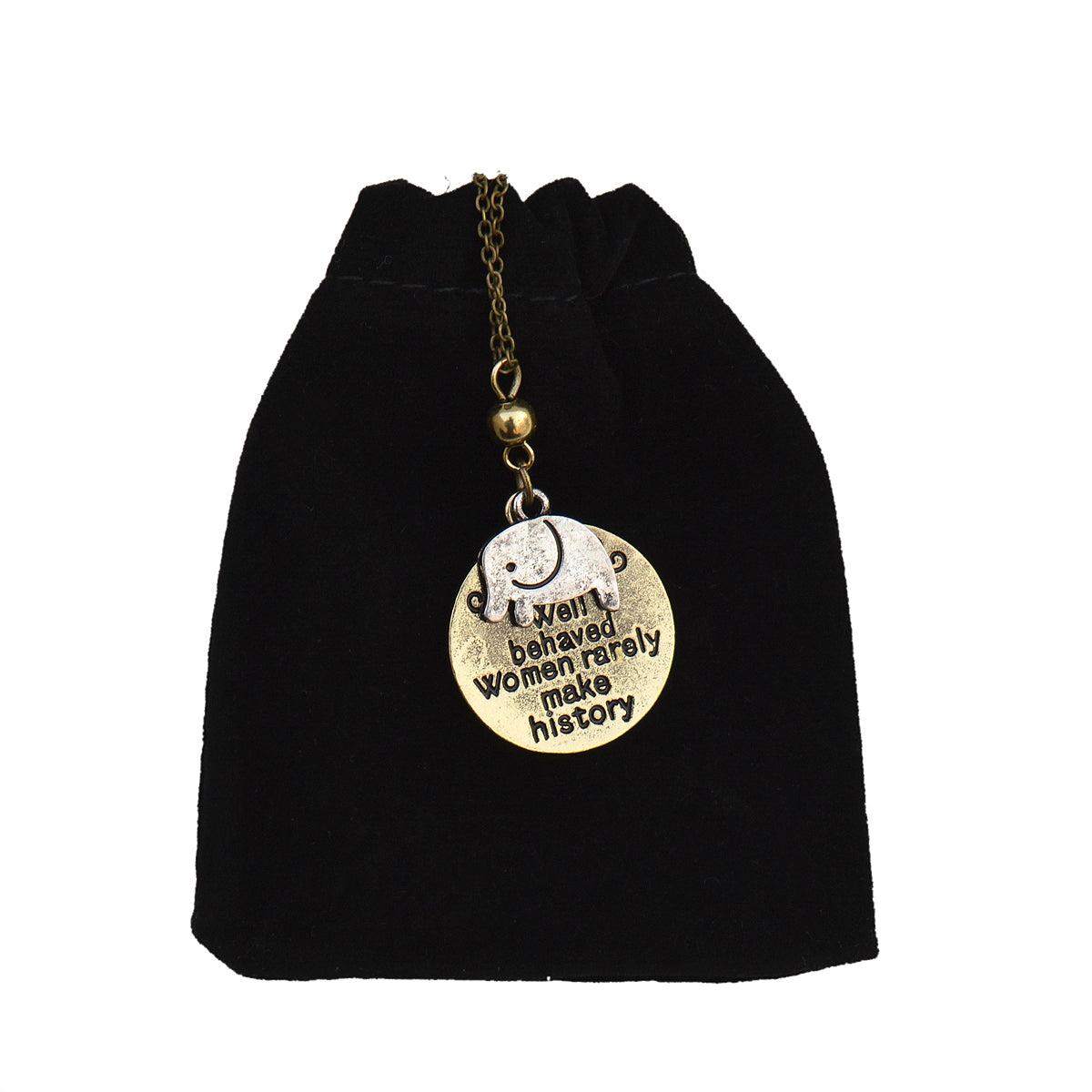 Silver-Plated Alloy Stainless Steel Love Quote Pendant Necklace - The Pari | Grocsy