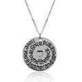 Silver-Plated Alloy Stainless Steel Love Quote Pendant Necklace - The Pari | Grocsy
