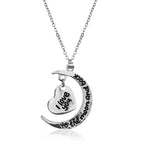 Silver-Plated Alloy Stainless Steel Love Quote Pendant Necklace - The Pari | Grocsy