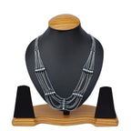 Silver-Plated Alloy Designer Silver Chain Necklace - The Pari | Grocsy