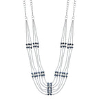 Silver-Plated Alloy Designer Silver Chain Necklace - The Pari | Grocsy