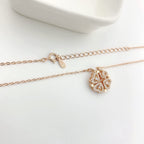 Gold-Polished Alloy Multi Wearing Heart Necklace For Girls - The Pari | Grocsy