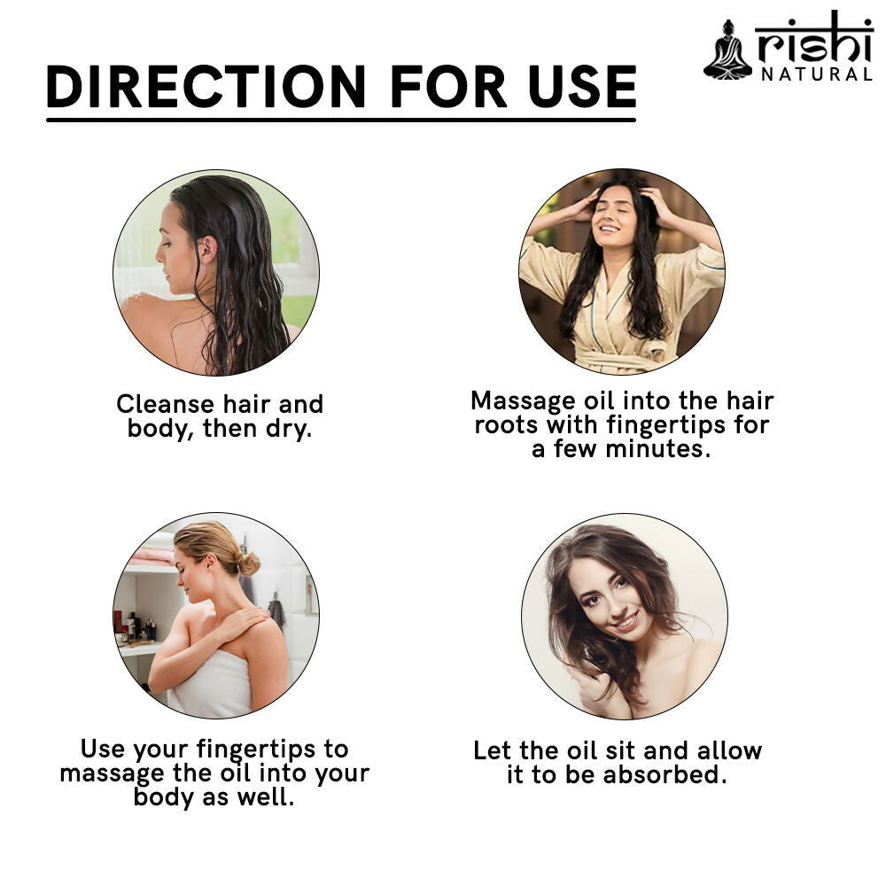 Rishi Natural Coconut Oil Wood Pressed Skin And Hair | Grocsy