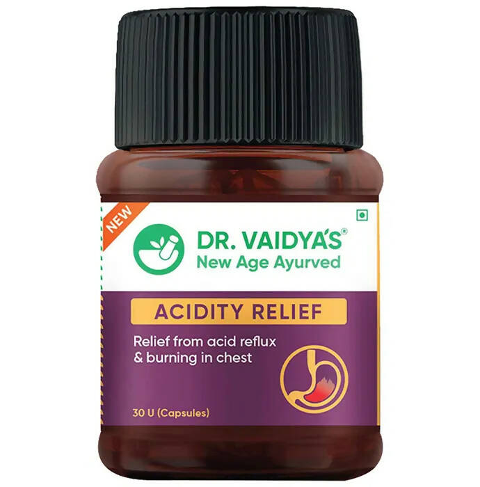 Dr. Vaidya's Acidity Relief Capsules | Grocsy