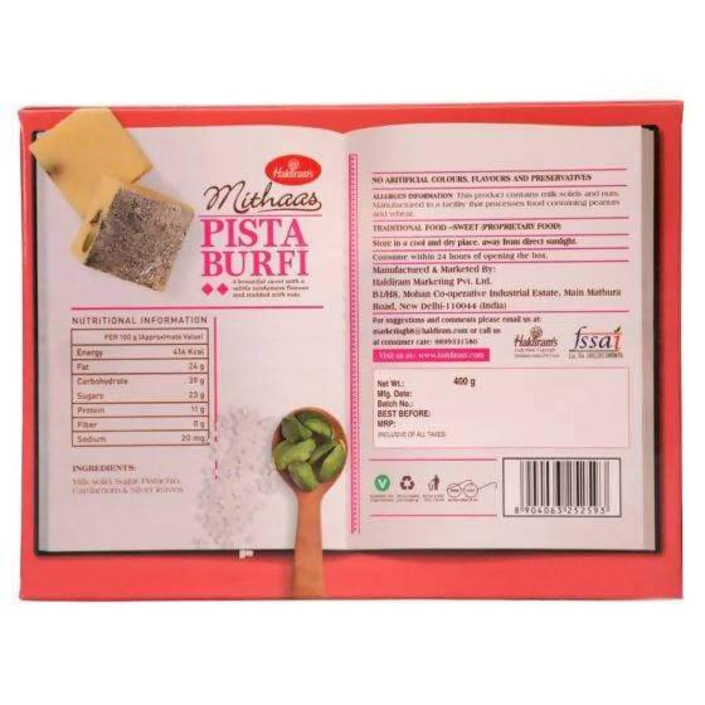 Haldiram's Pista Burfi | Grocsy