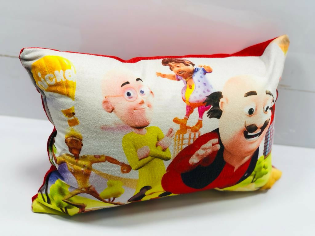 Unique Fashion Microfibre Filled Cushion For Kids - Motu Patlu | Grocsy