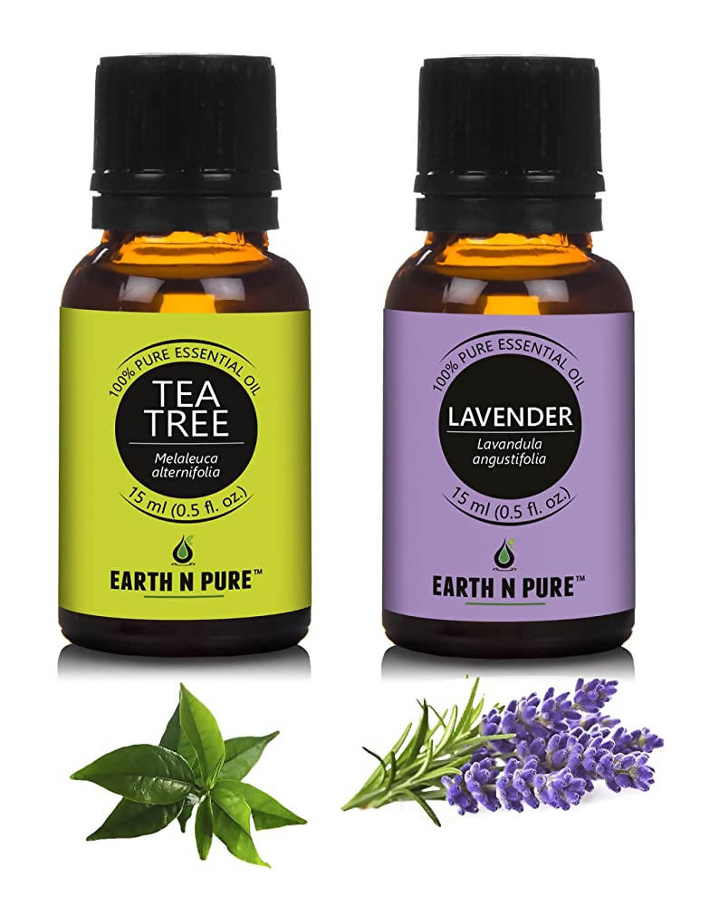 Earth N Pure Tea Tree & Lavender Essential Oils | Grocsy