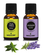 Earth N Pure Tea Tree & Lavender Essential Oils | Grocsy