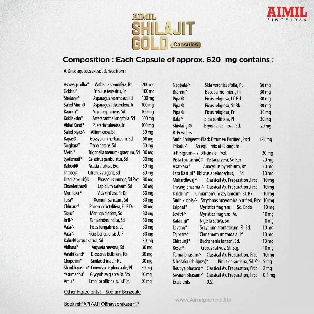Aimil SJ Gold Capsules – Performance Booster | Grocsy