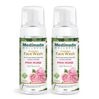 Medimade Wellness Foaming Face Wash With Pink Rose | Grocsy