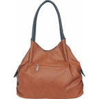 FD Fashion Shoulder Bag  (Tan, Blue) | Grocsy