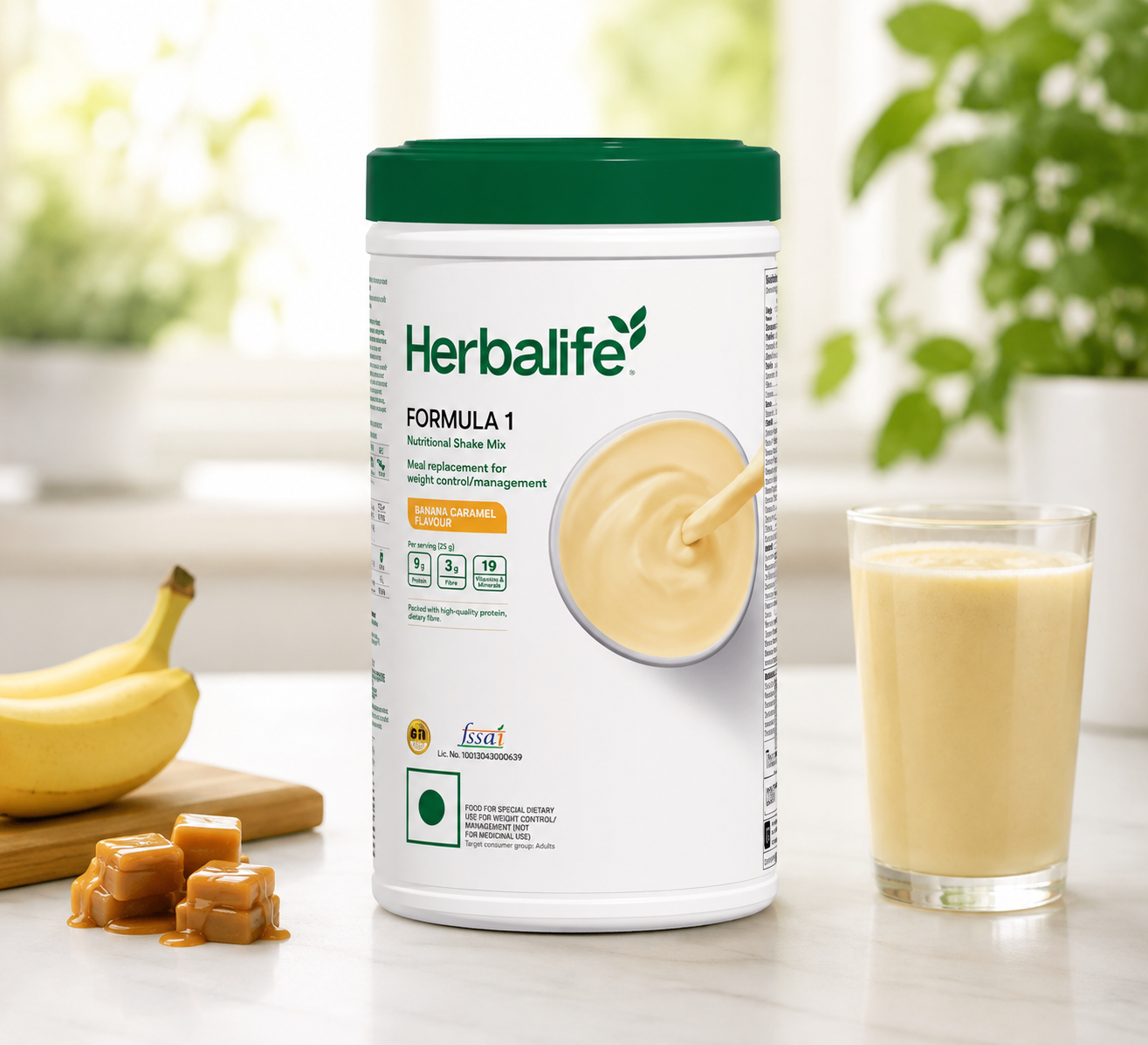Herbalife Formula 1 Nutritional Shake Mix - Banana Caramel Flavour | Grocsy