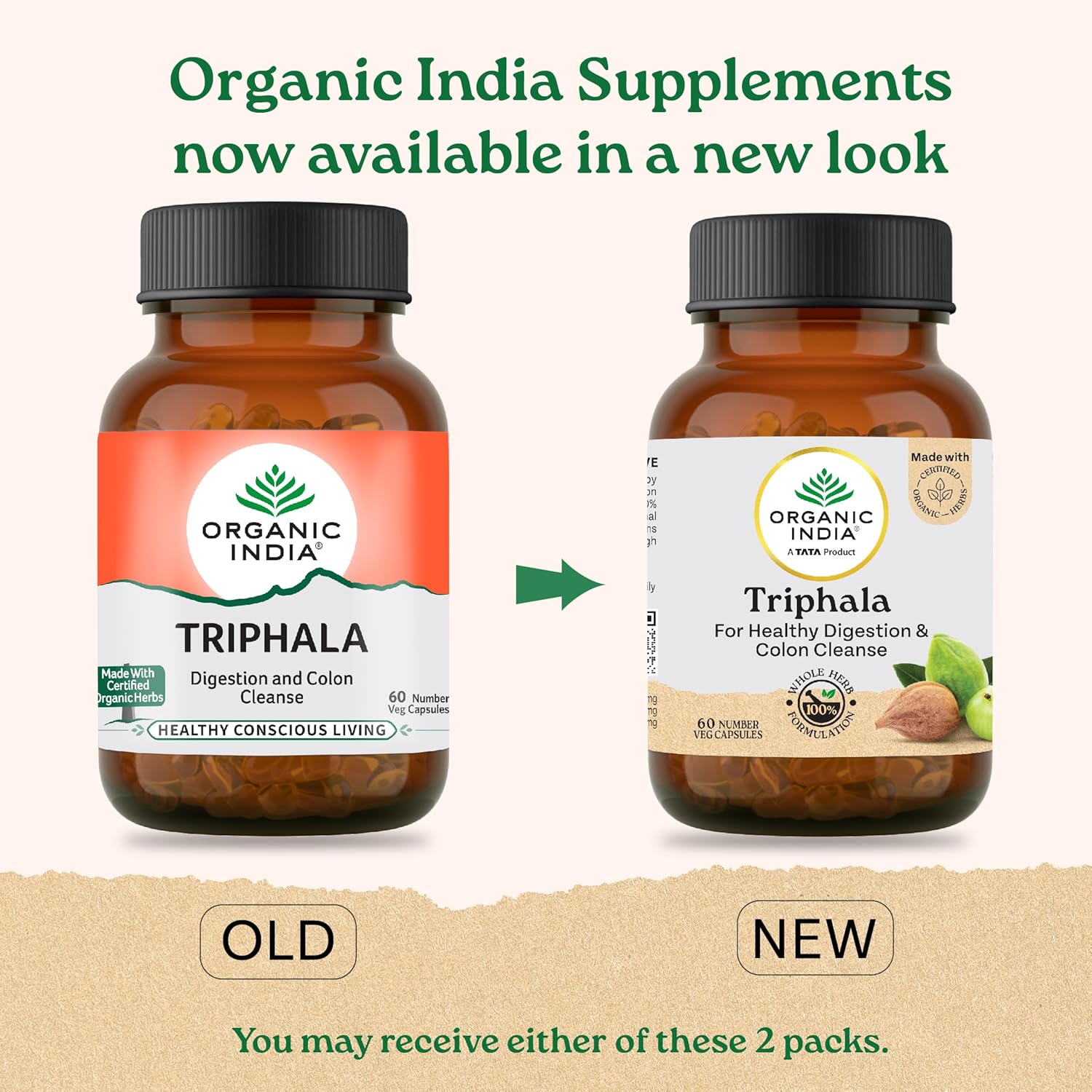 Organic India Triphala Capsules | Grocsy