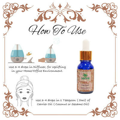 Sarva by Anadi Patchouli Pure Essential Oil | Grocsy